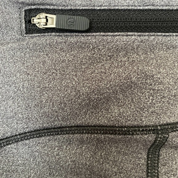 Lululemon Speed Up  Luxtreme 7/8 Tight Legging in Heathered Black, Size 6 - Picture 12 of 14